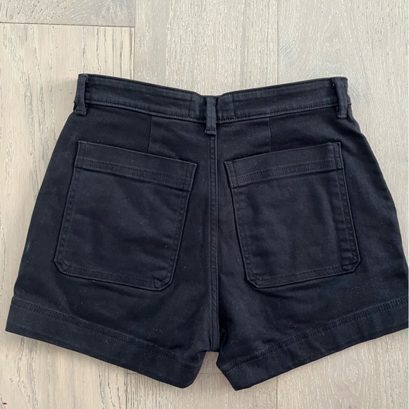 Everlane NWOT High Waist Black Women's Denim Shorts - Picture 2 of 4